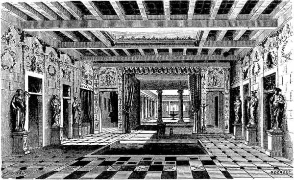 The Atrium in the House of Pansa, restored.