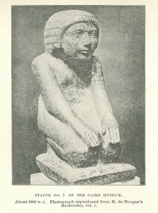 100.jpg Statue No. 1 of the Cairo Museum, About 3900 B.C.