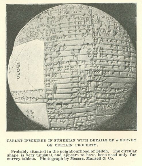 192.jpg Tablet Inscribed in Sumerian With Details of A Survey of Certain Property. 