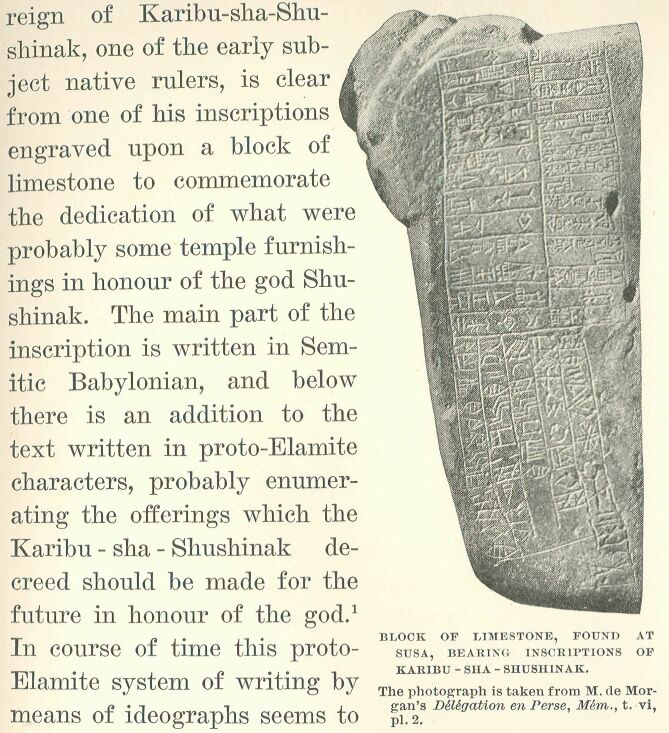 233.jpg Block of Limestone, Found at Susa, Bearing
Inscriptions of Karibu-sha-shushinak. 
