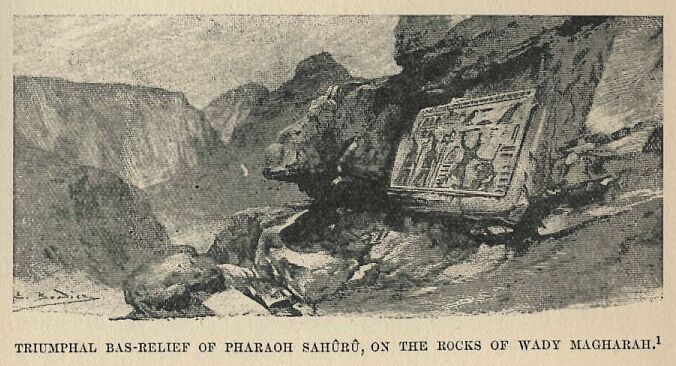 217.jpg Triumphal Bas-relief of Pharaoh SahÛrÛ, on The Rocks of Wady Magharah. 