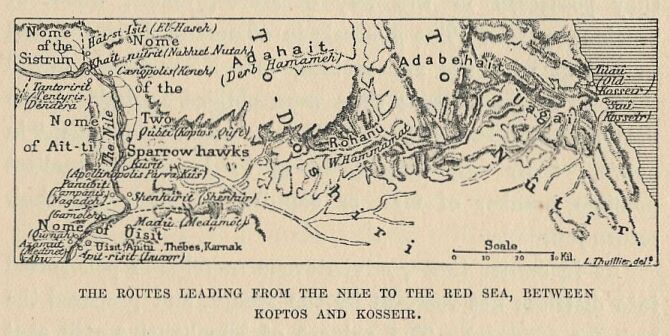 362.jpg the Routes Leading from The Nile to The Red Sea, Between Koptos and Kosseir. 
