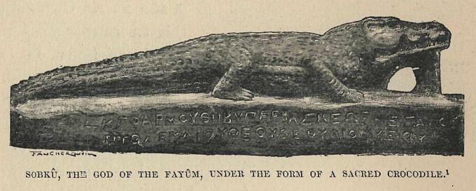 387.jpg SobkÛ, the God of The FayÛm, Under The Form Of A Sacred Crocodile 