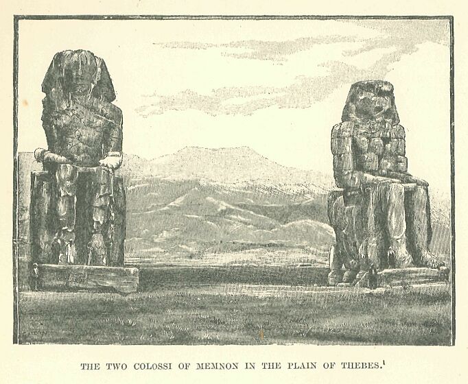 073.jpg the Two Colossi of Memnon in The Plain Of Thebes 