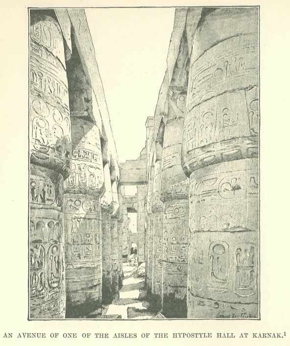 173 an Avenue of One Of the Aisles Of The Hypostyle Hall At Karnak 