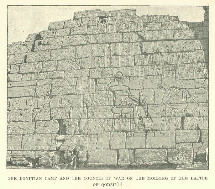 196.jpg the Egyptian Camp and The Council of War on The Morning of the Battle Of Qodsh 