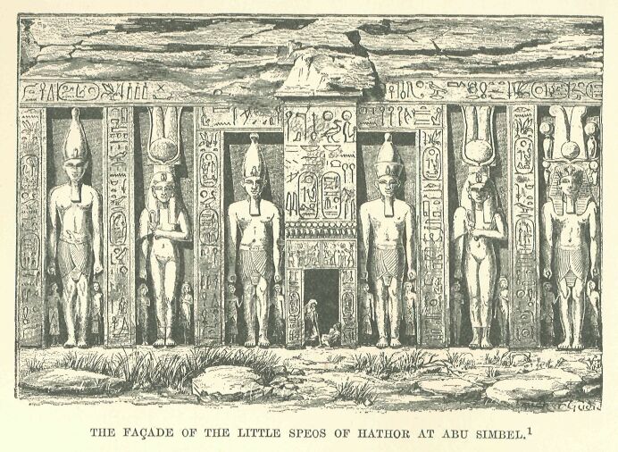 231.jpg the Faade of The Little Speos Of Hauthor at Abu Simbel 