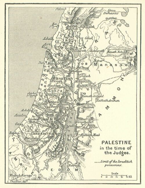 268.jpg Map of Palestine in Time Of the Judges