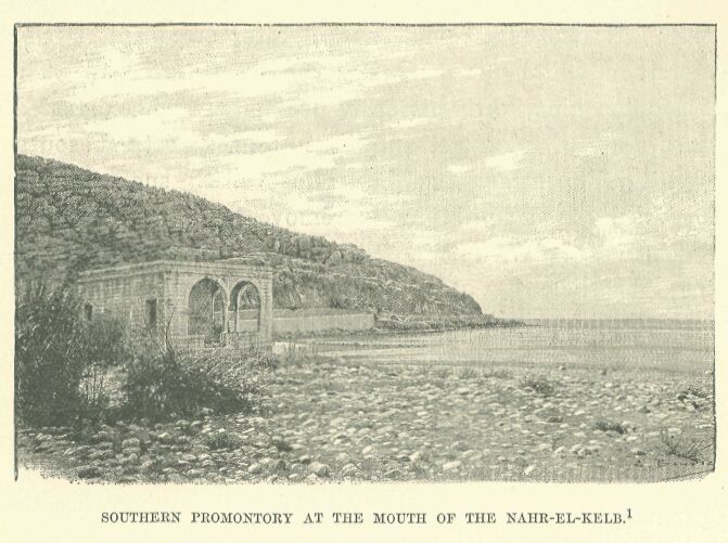 156.jpg Southern Promontory at the Mouth of The Nahr-el-kelb 