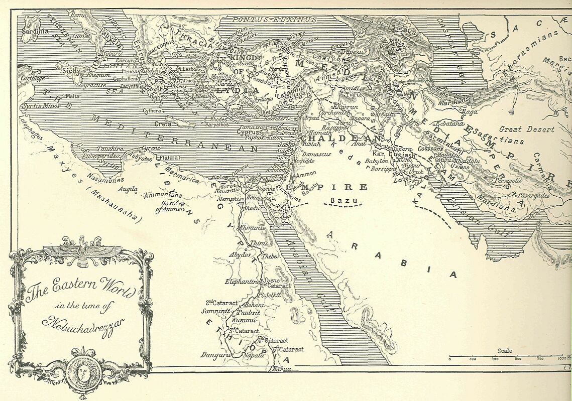 330. Map of the Eastern World in The Time Of Nebuchadnezzar 
