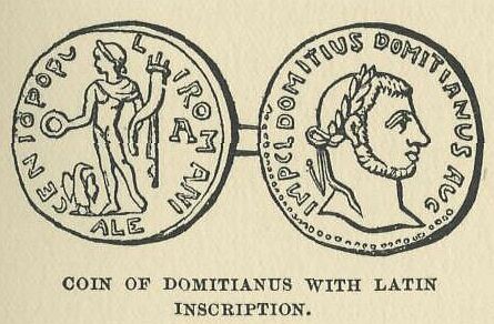 165.jpg Coin of Domitianus With Latin Inscription 