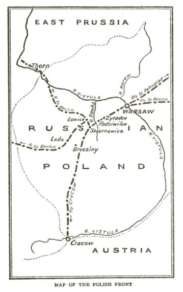 MAP OF THE POLISH FRONT