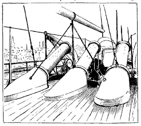 Forward Deck and Guns of the Vesuvius.