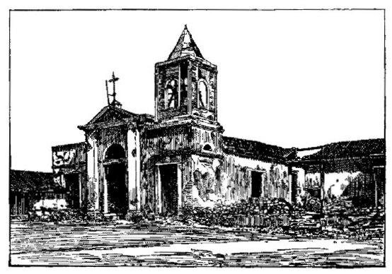 Church at El Caney, Wrecked by American Shells.