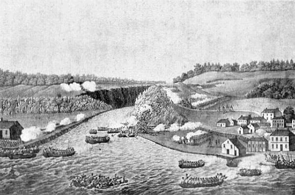 Battle of Queenston Heights. From an old Print