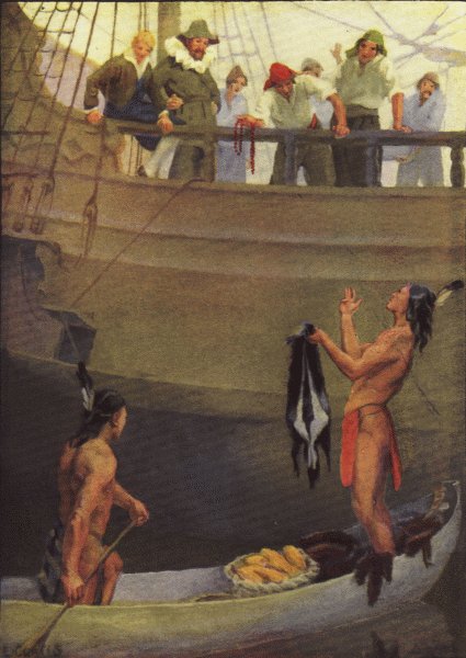 "The natives seemed prepared to traffic in all peace and friendliness"—Page 132