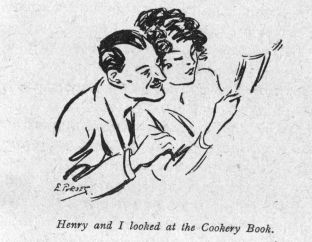 Henry and I looked at the Cookery Book.