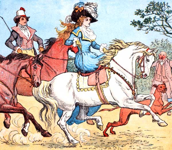 To see a fine Lady get on a white Horse.