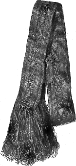 Zuñi woven sash