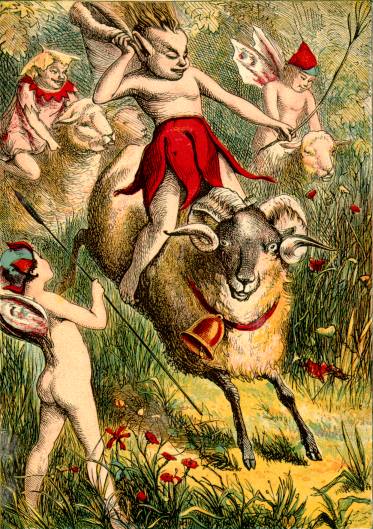 Illustration: Sheep and Elves.