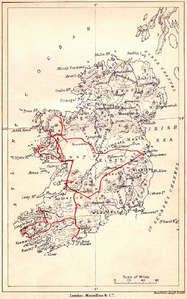 foldout Map of Ireland
