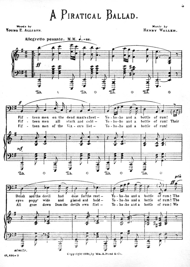 First page of sheet music