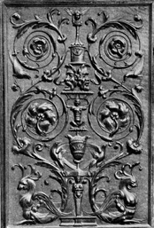 XLII. Panel from the Choir Stalls, Church of S. Pietro, Perugia, Italy.