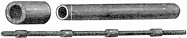 Illustration: Fig. 16 - ROUND TILE AND COLLAR, AND THE SAME AS LAID.