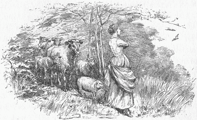 Illustration: Eva calling the Cattle