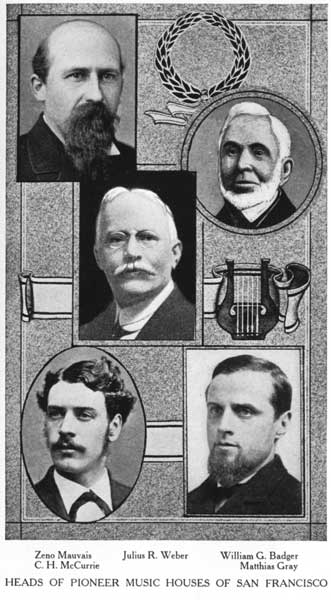 Heads of pioneer music houses of San Francisco