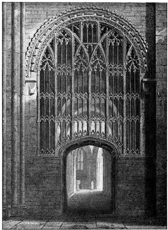 Doorway and Screen between South Transept and Aisle of
Presbytery.