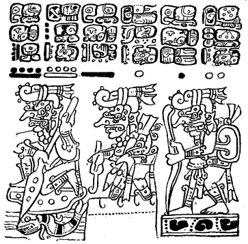 Fig. 378. Copy of lower division of Plate 65, Dresden
Codex.