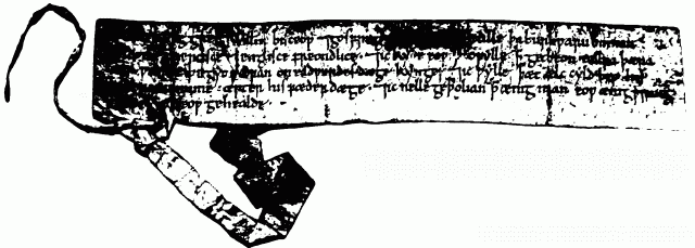 Illustration: CHARTER OF WILLIAM I TO THE CITIZENS OF LONDON.