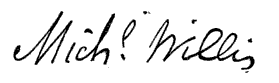 (signature) Michael Willis