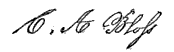 (signature) C. A. Bloss