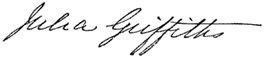 (signature) Julia Griffiths