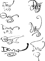 artist's signatures: 'Dwig'
