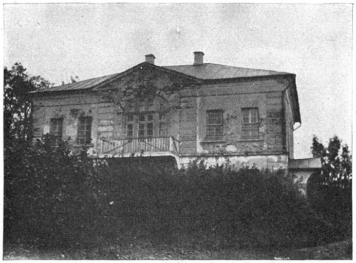 Huis in het park Jasnaja Paljana, door Tolstoi als school gebruikt, 1860–’62.—Blz. 398.