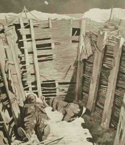 LXXVIII. Dead Germans in a Trench.