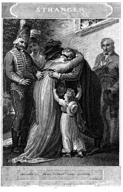 STRANGER CHILDREN.—DEAR FATHER! DEAR MOTHER! (Act V, Scene II.) PAINTED BY HOWARD A. PUBLISH'D BY LONGMAN AND CO. ENGRAVED BY NEAGLE 1806