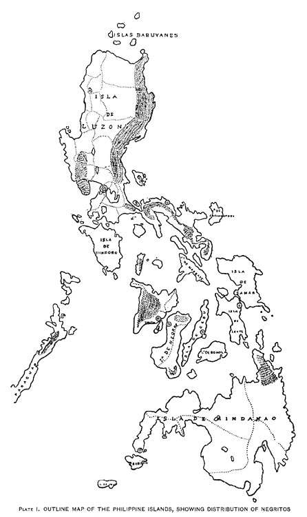 Outline map of the Philippine