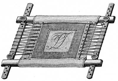 FIG. 199. ORDINARY EMBROIDERY FRAME.
