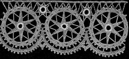 FIG. 469. LACE WITH STARS.
