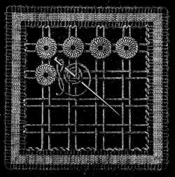 FIG. 756. THIRTY-SEVENTH LACE STITCH.