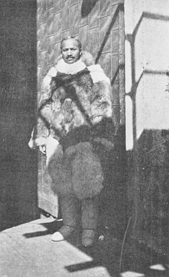 MATTHEW A. HENSON IN HIS NORTH POLE FURS, TAKEN AFTER HIS RETURN TO CIVILIZATION