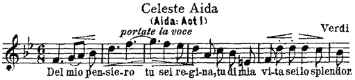 Celeste Aida (Aida: Act I) Verdi