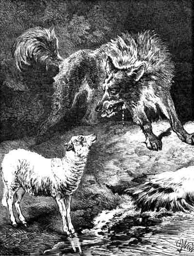 THE WOLF AND THE LAMB.
