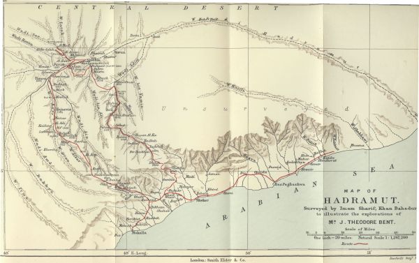 MAP OF HADRAMUT.