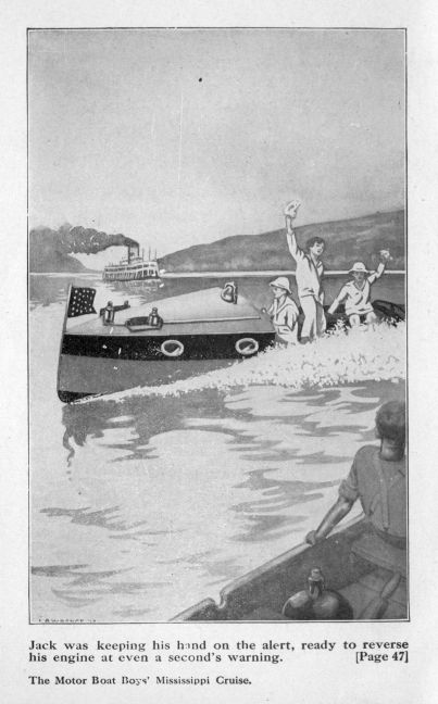 Motor Boat Boys Mississippi Cruise Louis Arundel