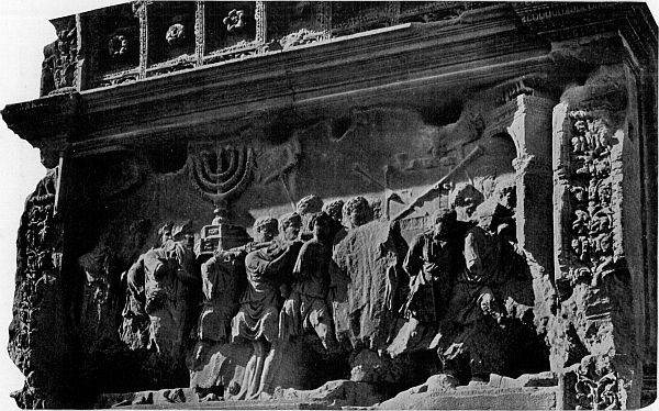 THE SPOILS OF JERUSALEM, FROM THE ARCH OF TITUS